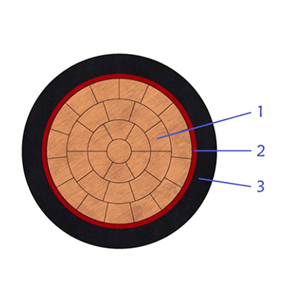 CU/XLPE/PVC 0.6/1kV Single-Core XLPE Insulated Unarmored Cable