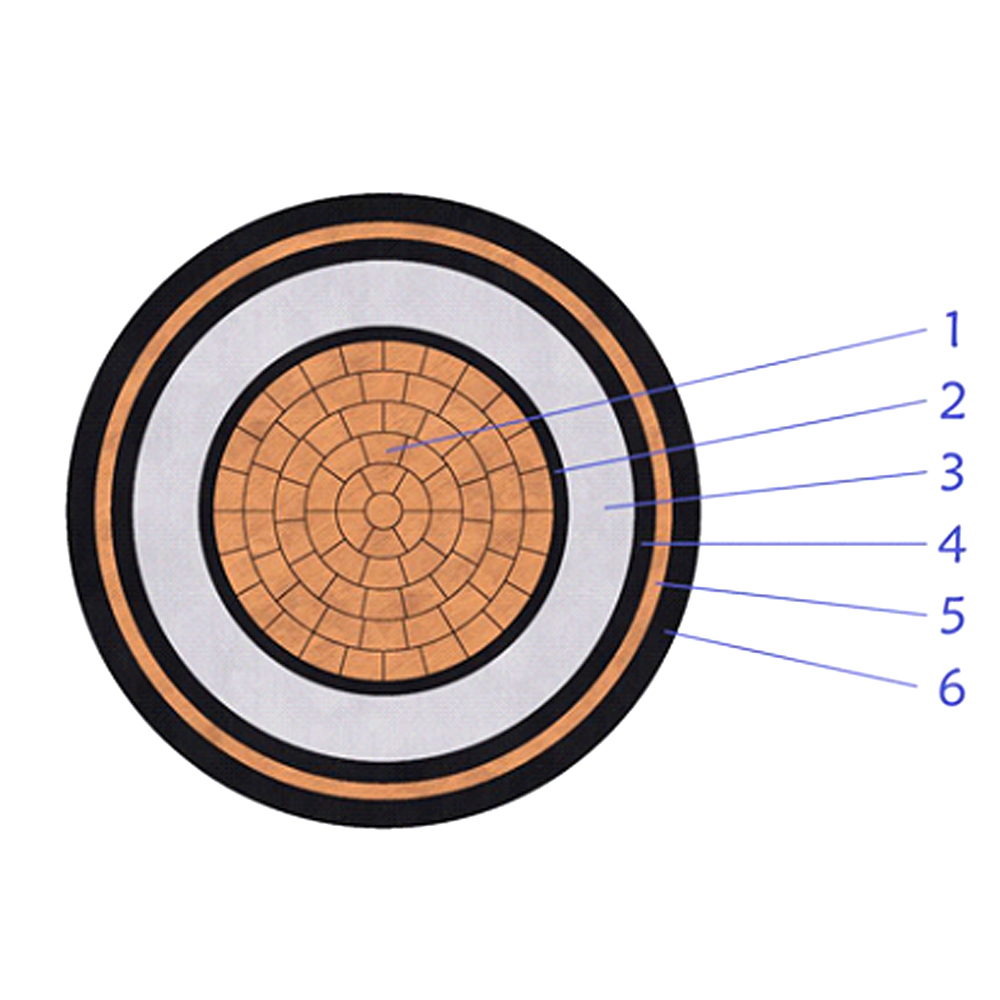 3.6/6(7.2)kV XLPE Insulated Unarmored Power Cable